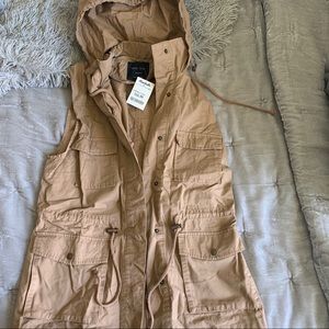 Tan Cargo Fashion Vest